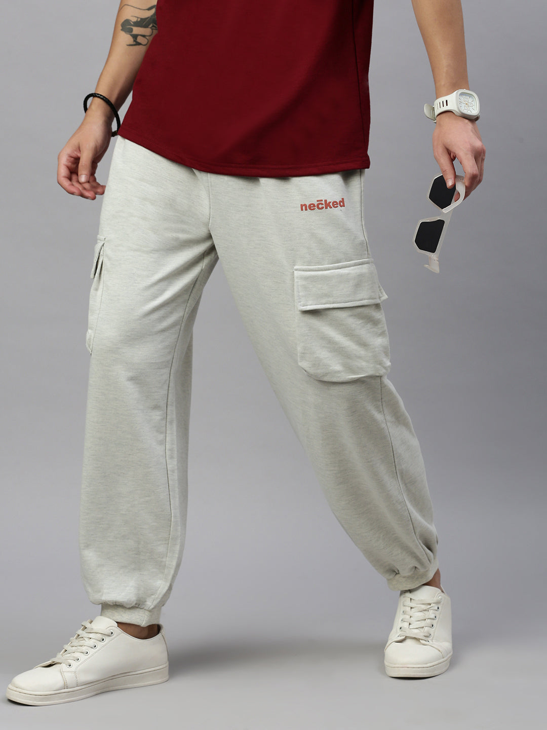 Off White Cotton Oversize Lower