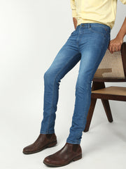 Light Blue Slim Fit Stretchable Jeans