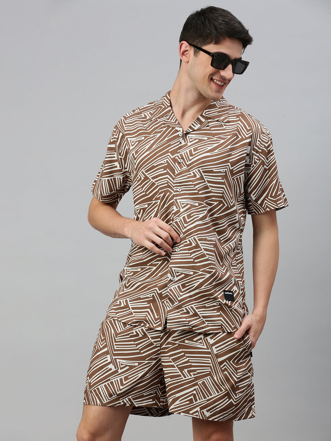 Printed Regular Fit Co-Ords For Men’s