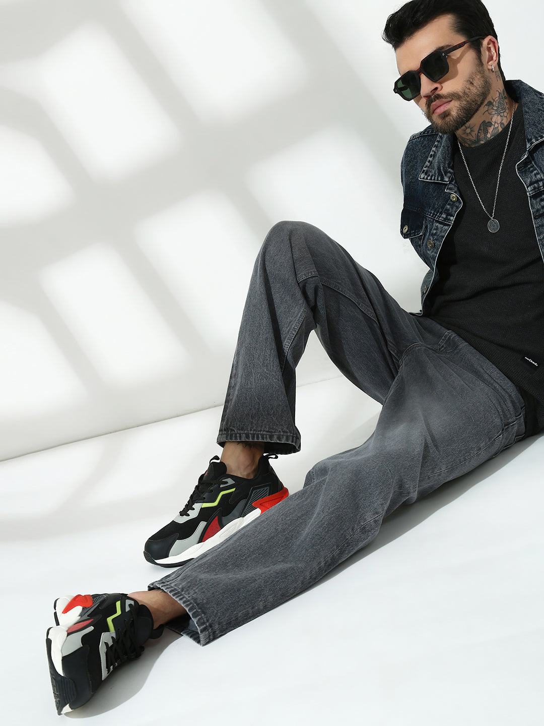 Mild Grey Baggy Fit Jeans