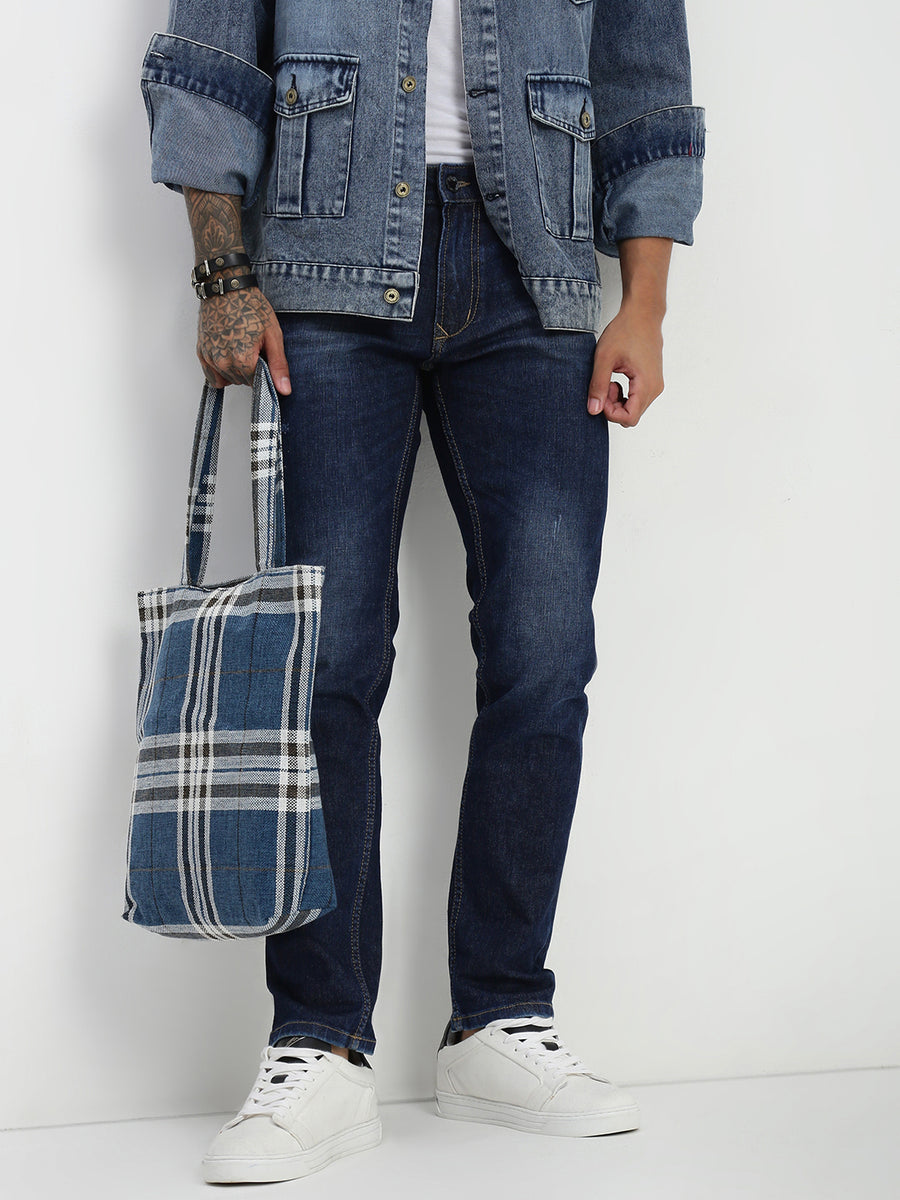 Dark Blue Slim Fit Stretchable Jeans