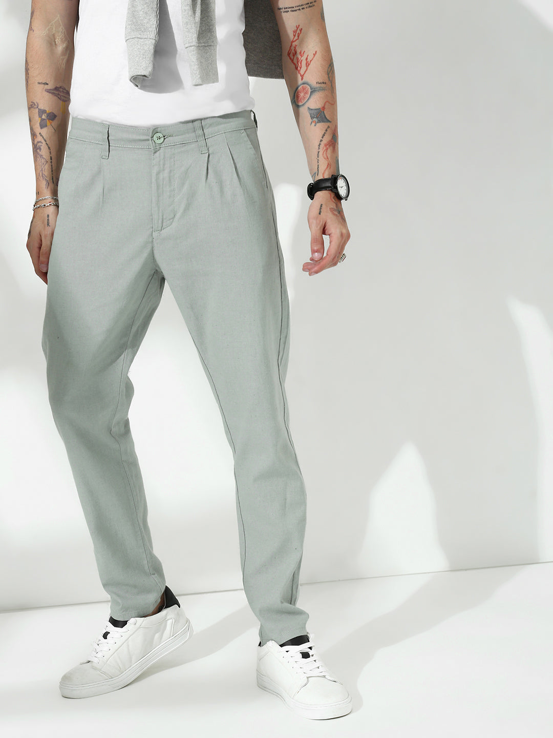 Pista Relax Fit Zip Pocket Linen Pant