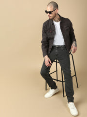 Vintage Black Slim Fit Stretchable Jeans