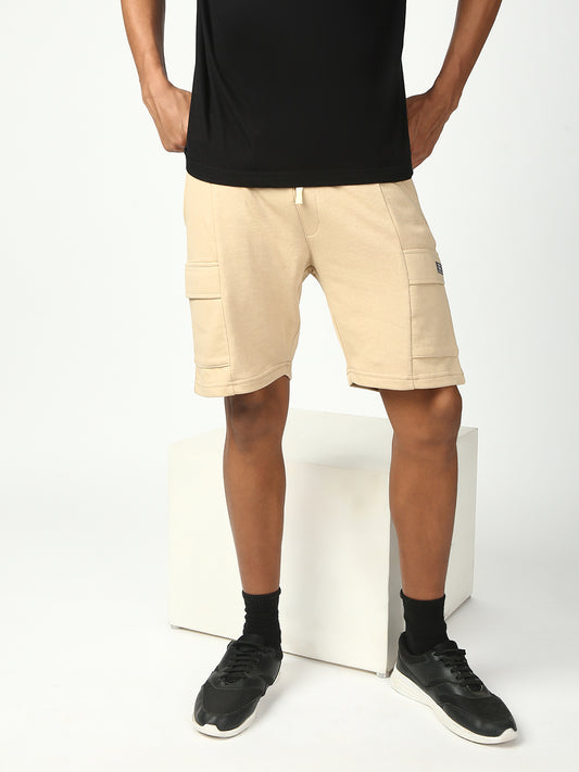 Beige Relax Fit Shorts 1080