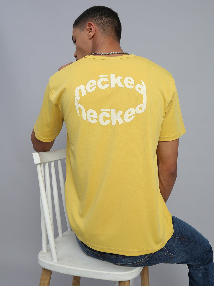 Mustard Yellow Polo Cotton T-Shirt