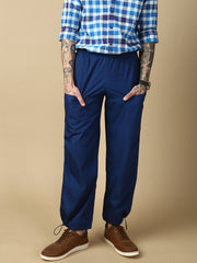 Blue Parachute Cotton Pant