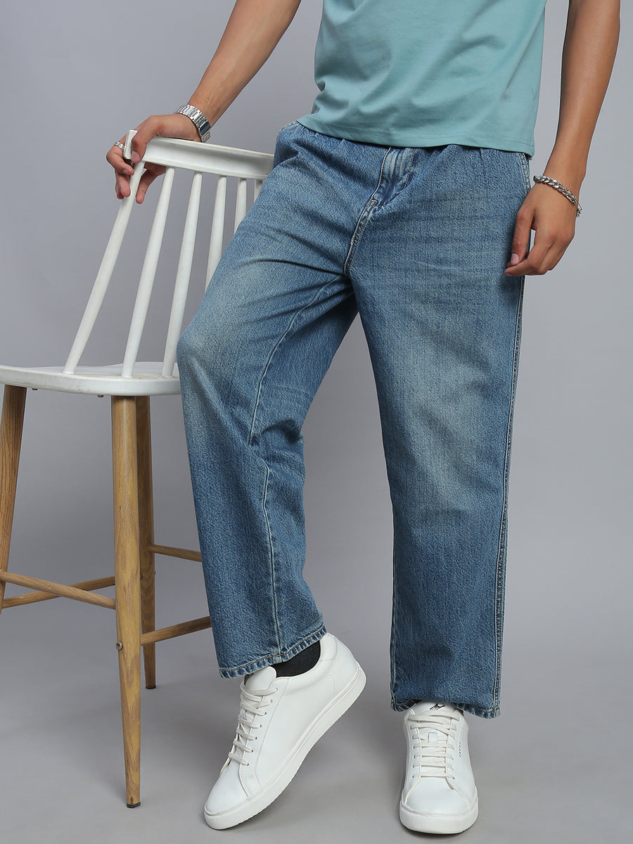Light Blue Straight Fit Jeans