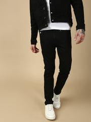 Dark Blue Selvedge Slim Straight Stretchable Jeans