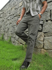 Olive Green Straight Fit Cotton Cross Pocket Jeans