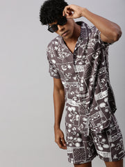Printed Regular Fit Co-Ords For Men’s