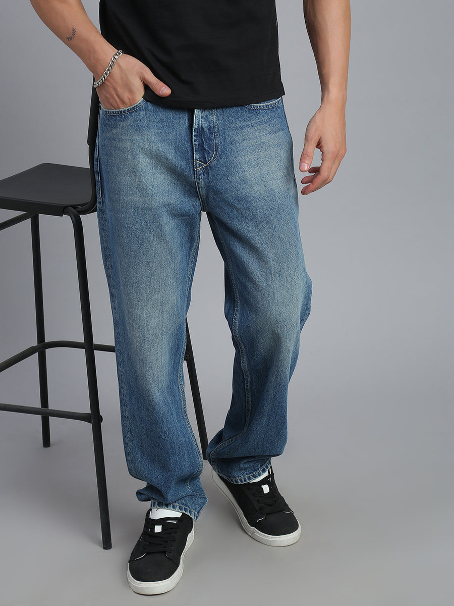 Blue Straight Fit Jeans