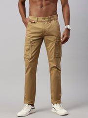 Khakhi men’s premium cotton cargo pants