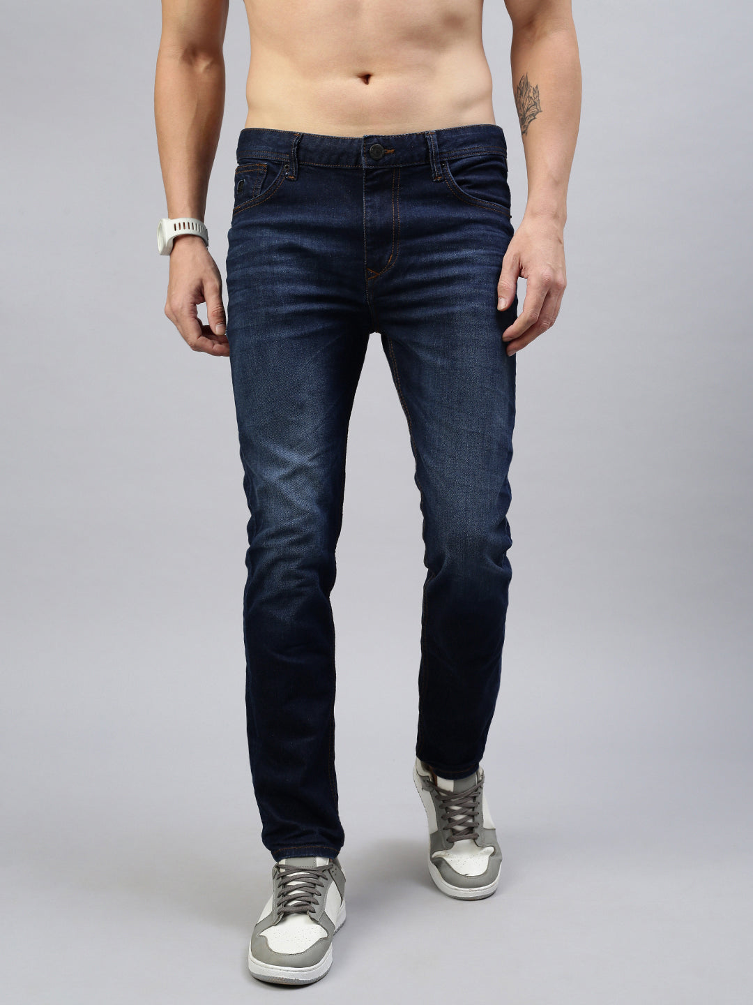 Vintage Dark Blue Stretchable Jeans