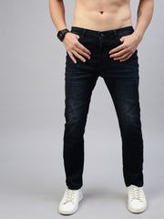 Dark Vintage Blue Straight Stretchable Jeans