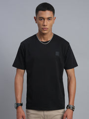 Black Polo Cotton T-Shirt