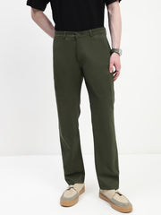 Olive Comfort Fit Chinos Paint
