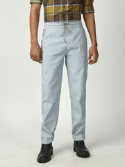 Light Gray Relax Fit Cross Pocket Cotton Pant