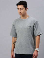 Printed Round Neck Oversize Half Sleeve T-Shirt