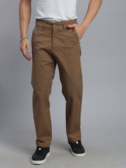Camel Straight Fit Chinos Paint