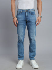 Mild Blue Comfort Fit Stretchable Jeans
