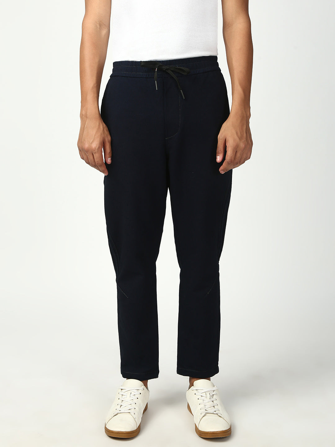 Blue Anti Fit Stretchable Jogger