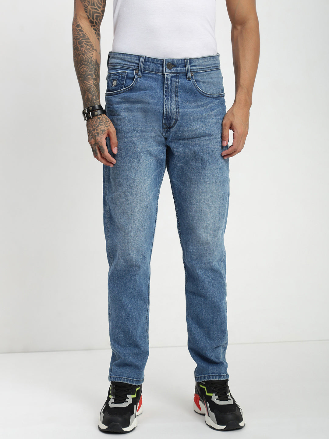 Light Blue Slim Fit Stretchable Jeans