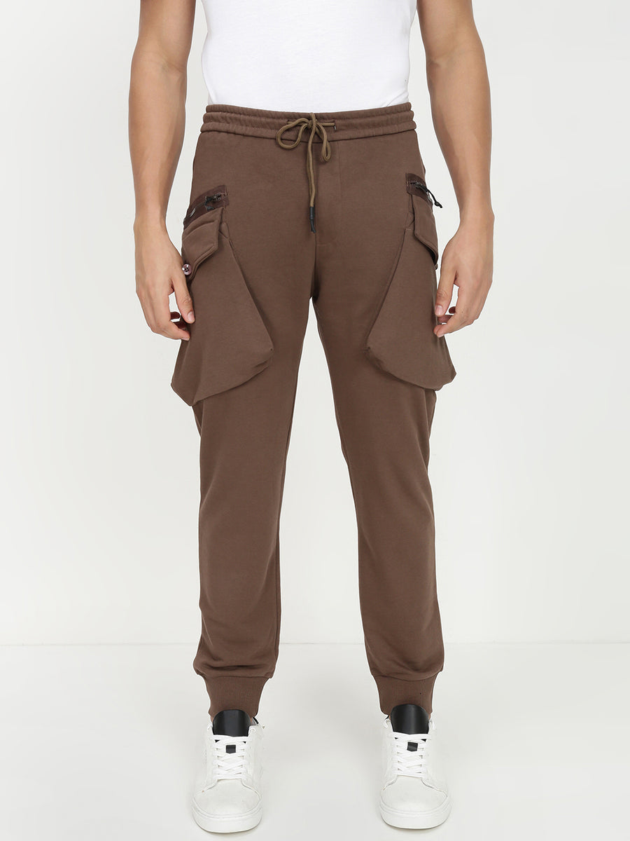 Brown Relax Fit Cross Pocket Lower