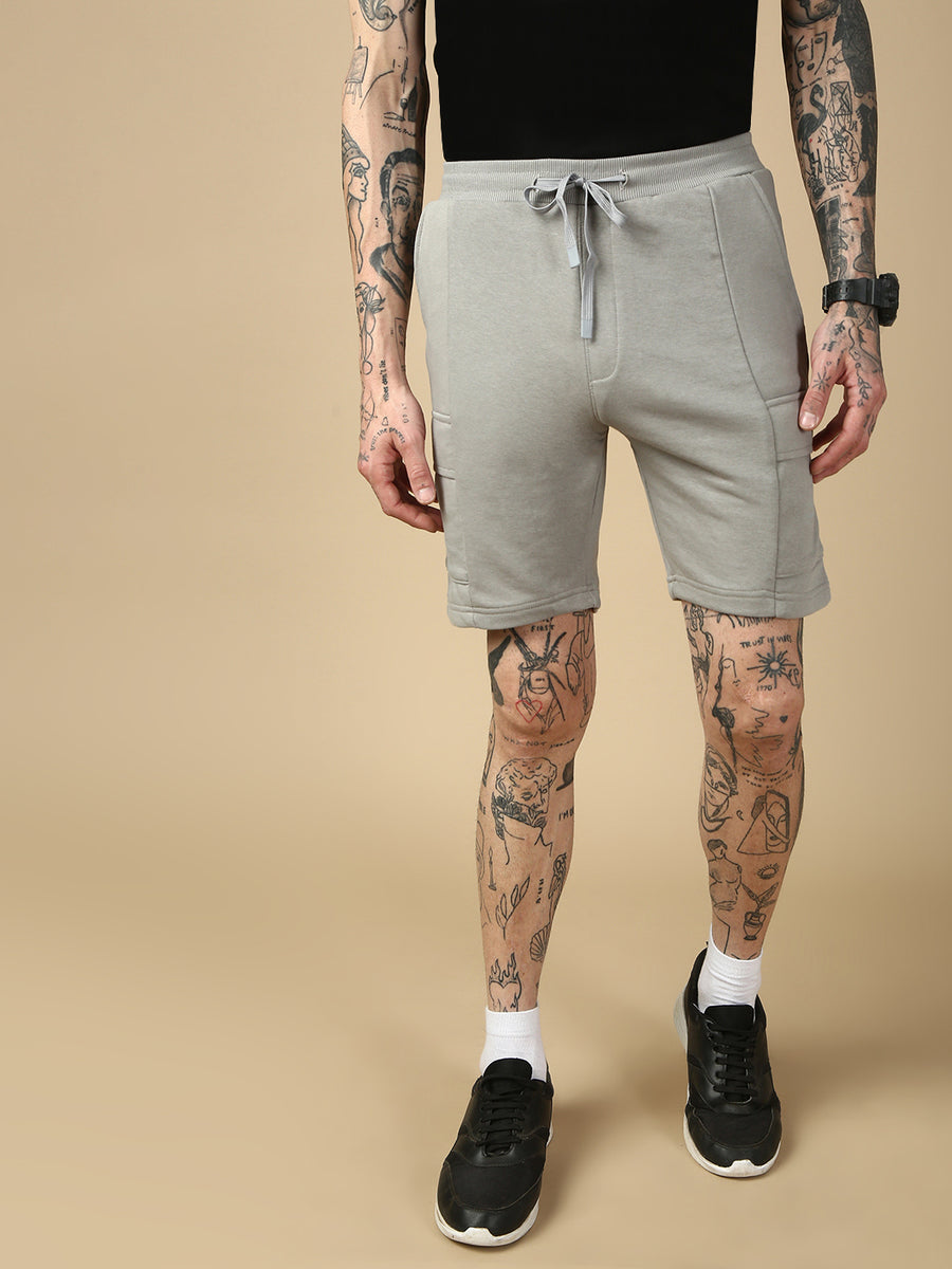Grey Relax Fit Shorts