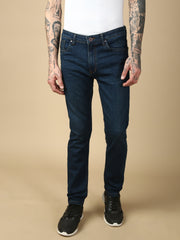Vintage Dark Blue Slim Fit Stretchable Jeans