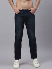 Dark Blue Straight Stretchable Jeans