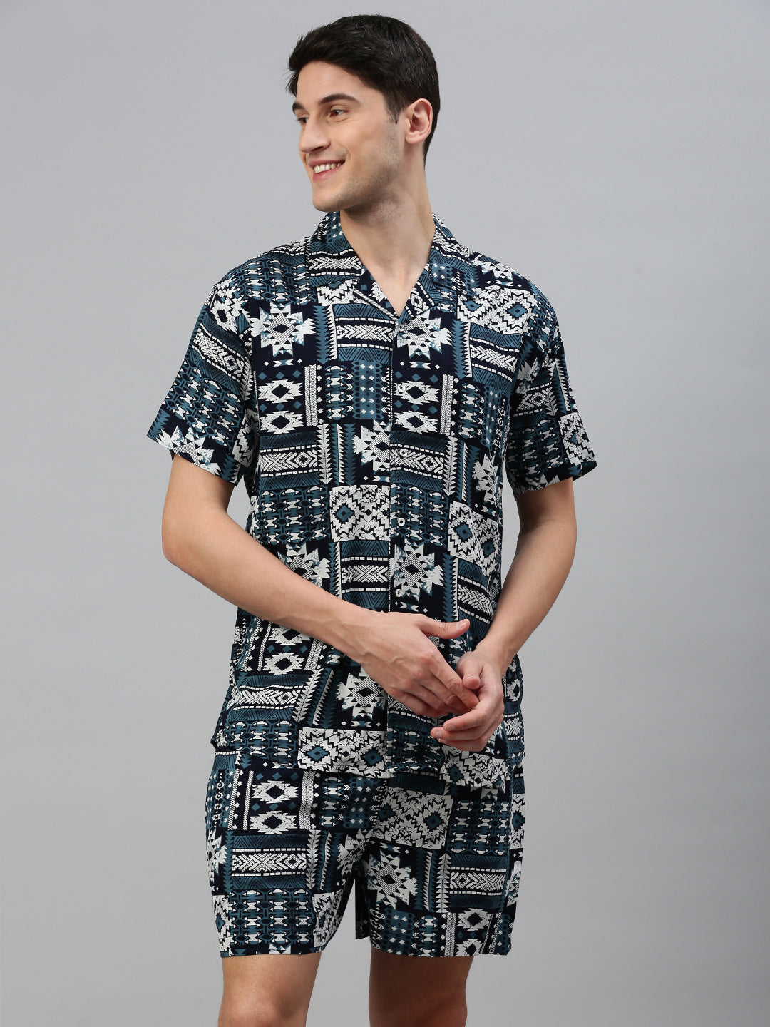 Printed Regular Fit Co-Ords For Men’s