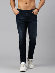 Vintage Dark Blue Washed Skinny Jeans