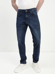 Dark Blue Relax Fit Stretchable Jeans
