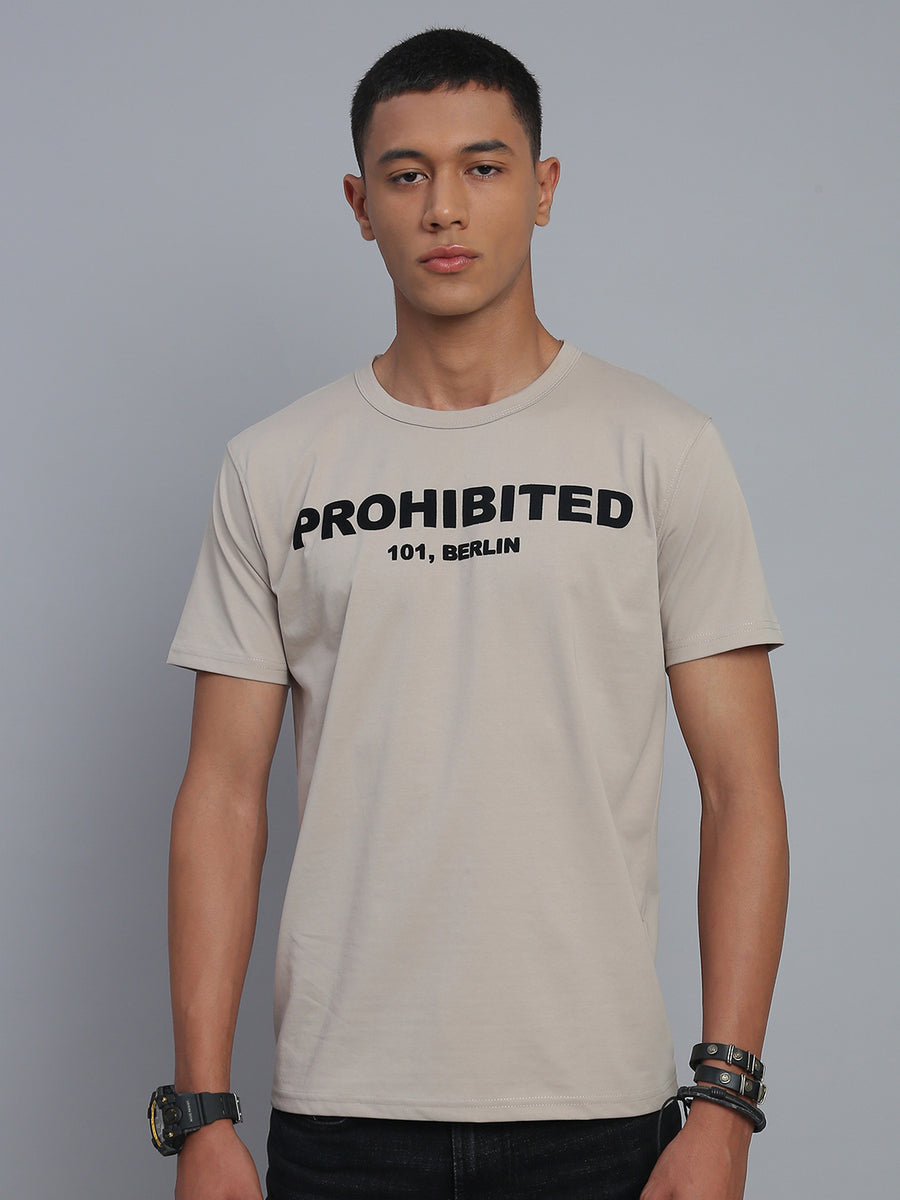 Beige Polo Cotton T-Shirt