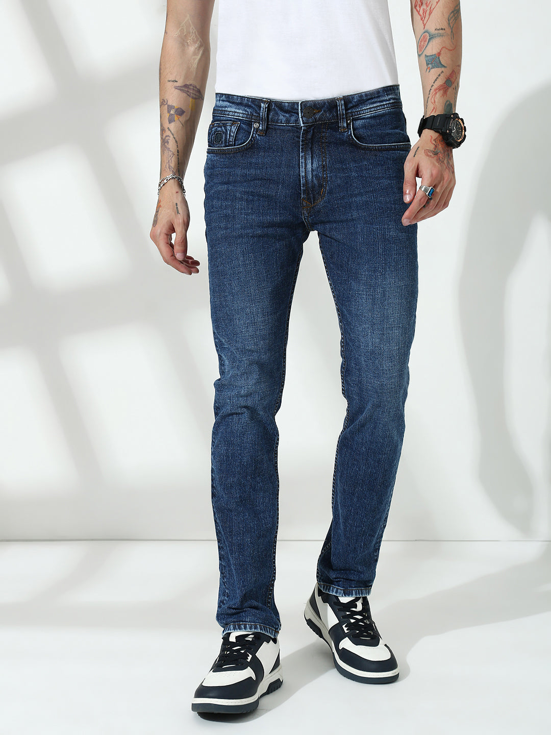 Mild Blue  Comfort Slim  Stretchable Jeans