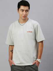 Printed Round Neck Oversize Half Sleeve T-Shirt