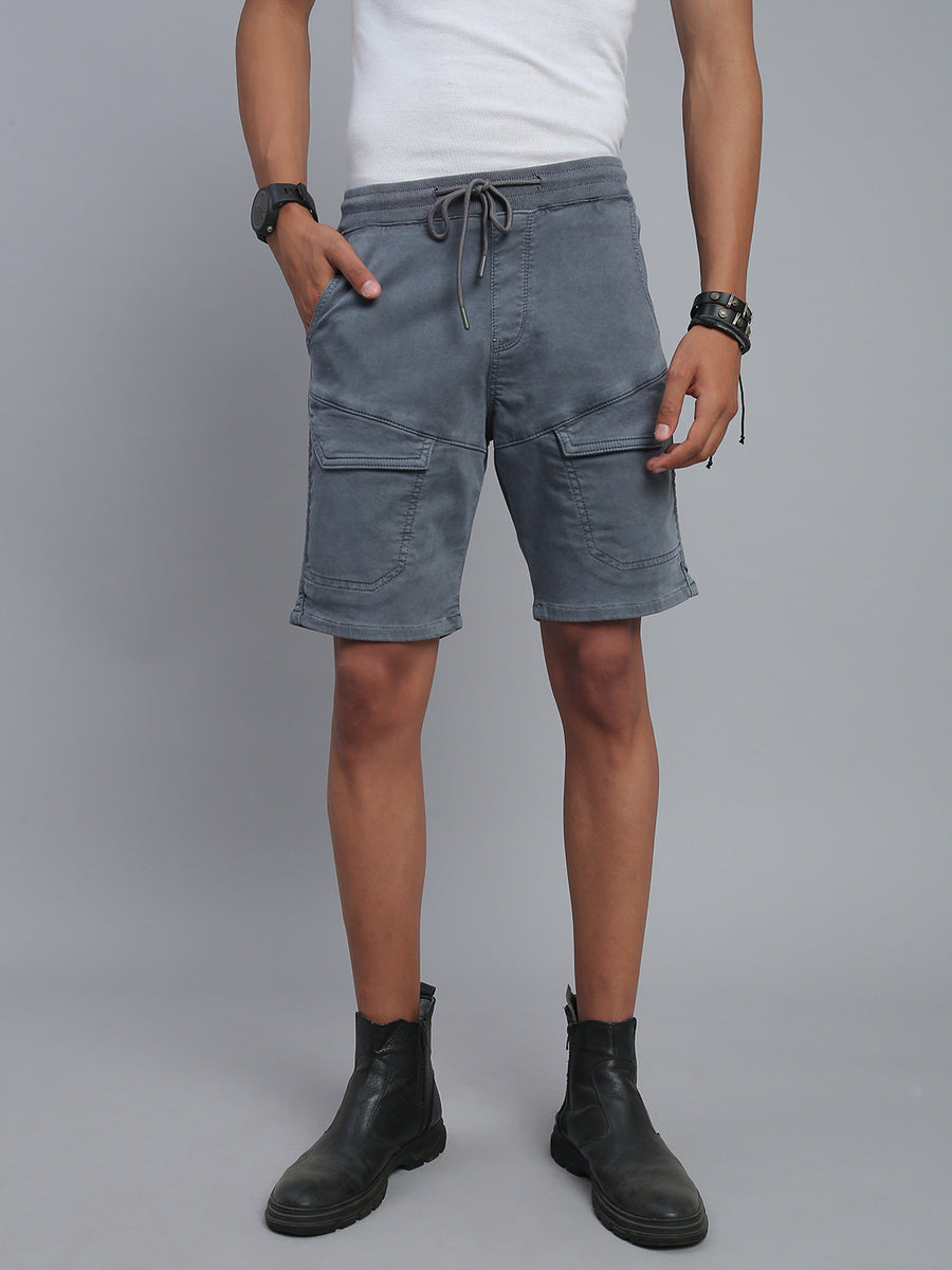 Steel Grey Comfort Fit Shorts