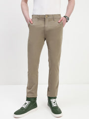Dark Beige Comfort Fit Chinos Paint
