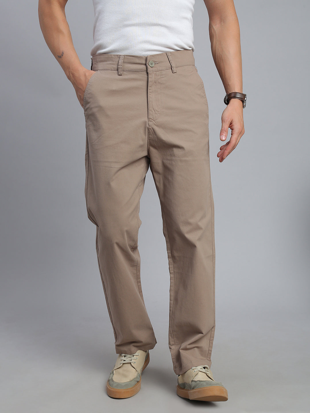 Stone Straight Fit Chinos Paint
