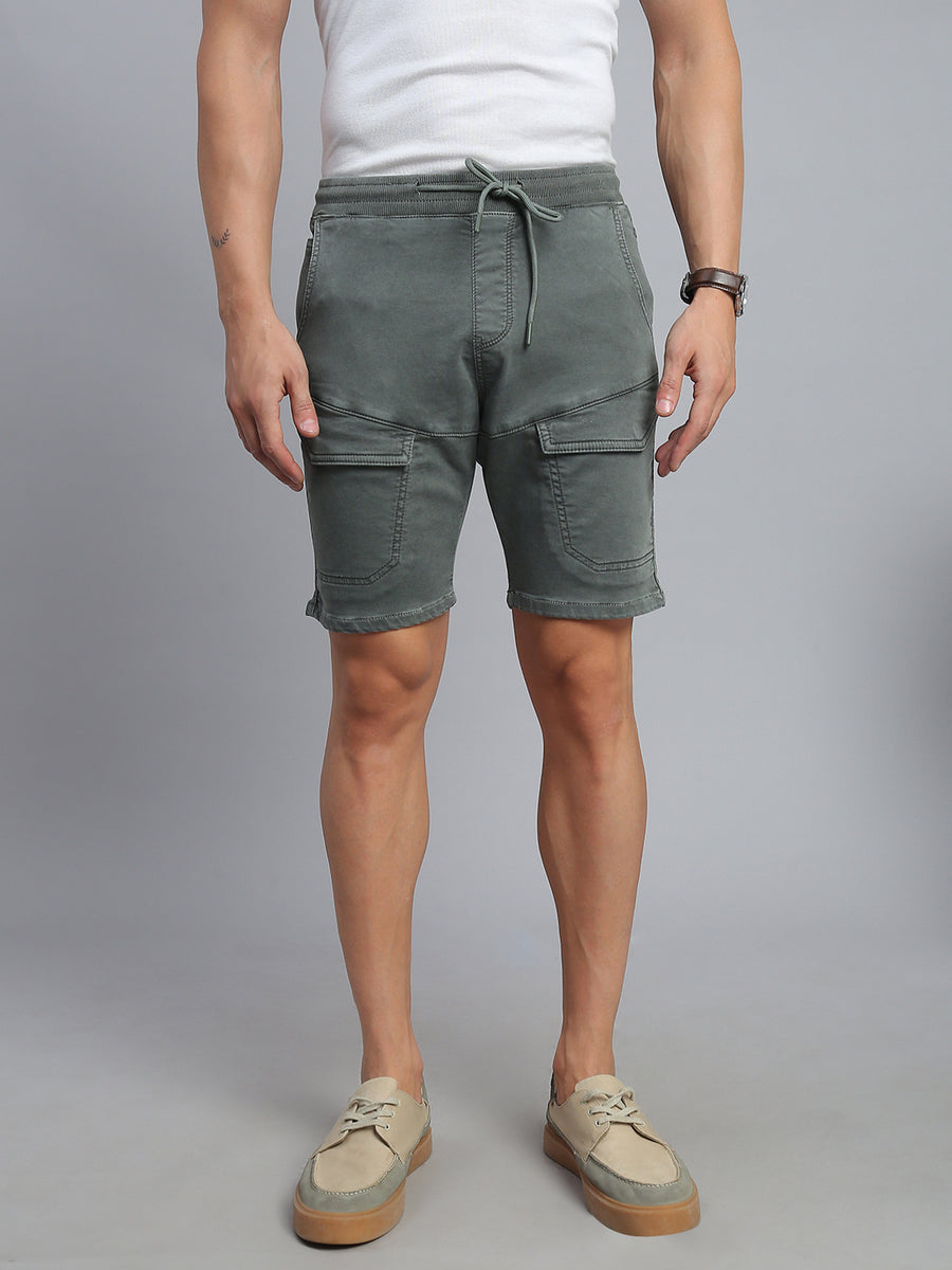 Sage Green Comfort Fit Shorts