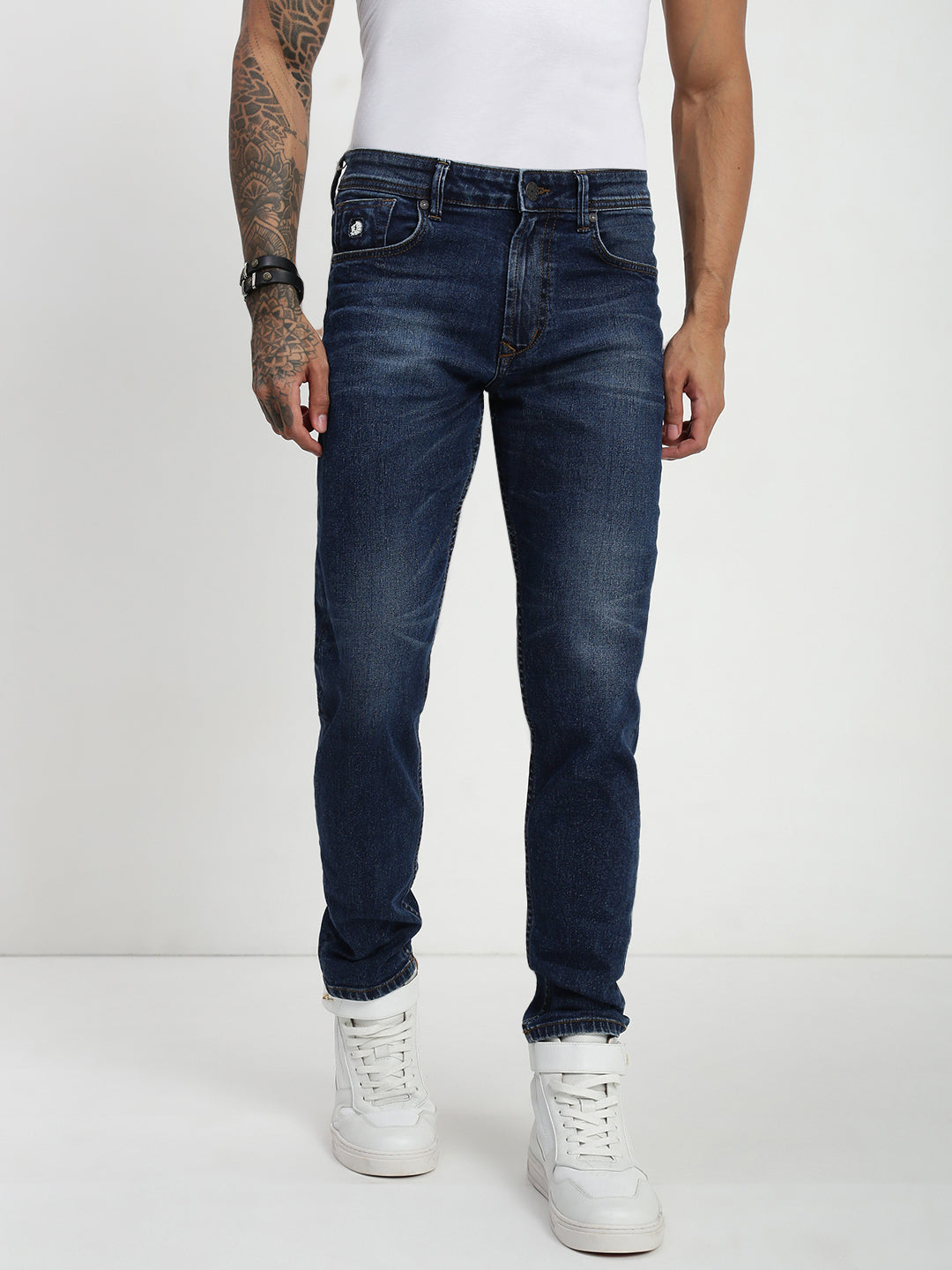 Blue Slim Fit Stretchable Jeans