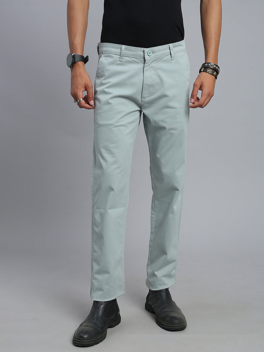 Sky Gray Comfort Slim Fit Chinos Paint