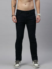 Dark Blue Straight Stretchable Jeans