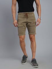 Mud Brown Comfort Fit Shorts