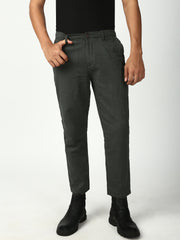 Olive Green Slim Fit Cross Pocket