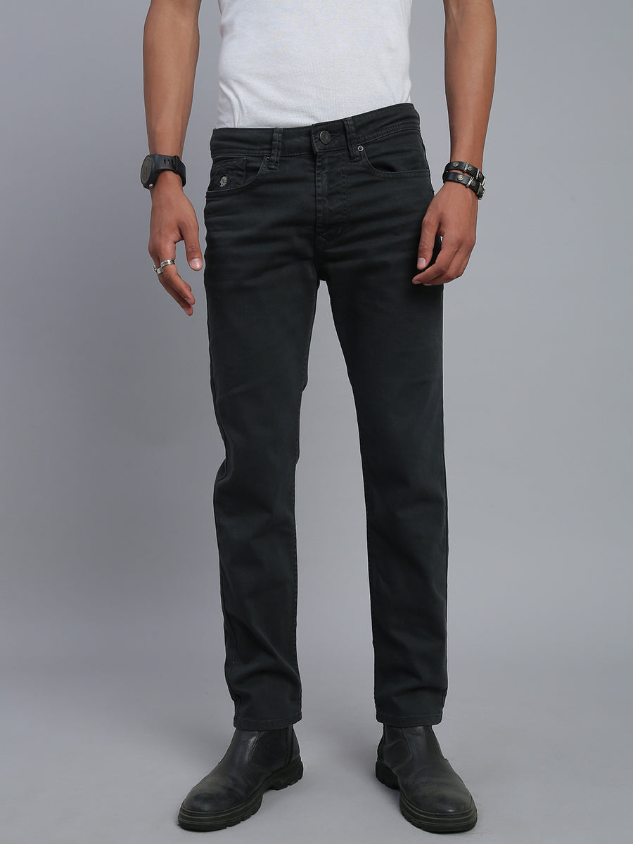 Charcoal Grey Comfort Slim Fit Stretchable Jeans