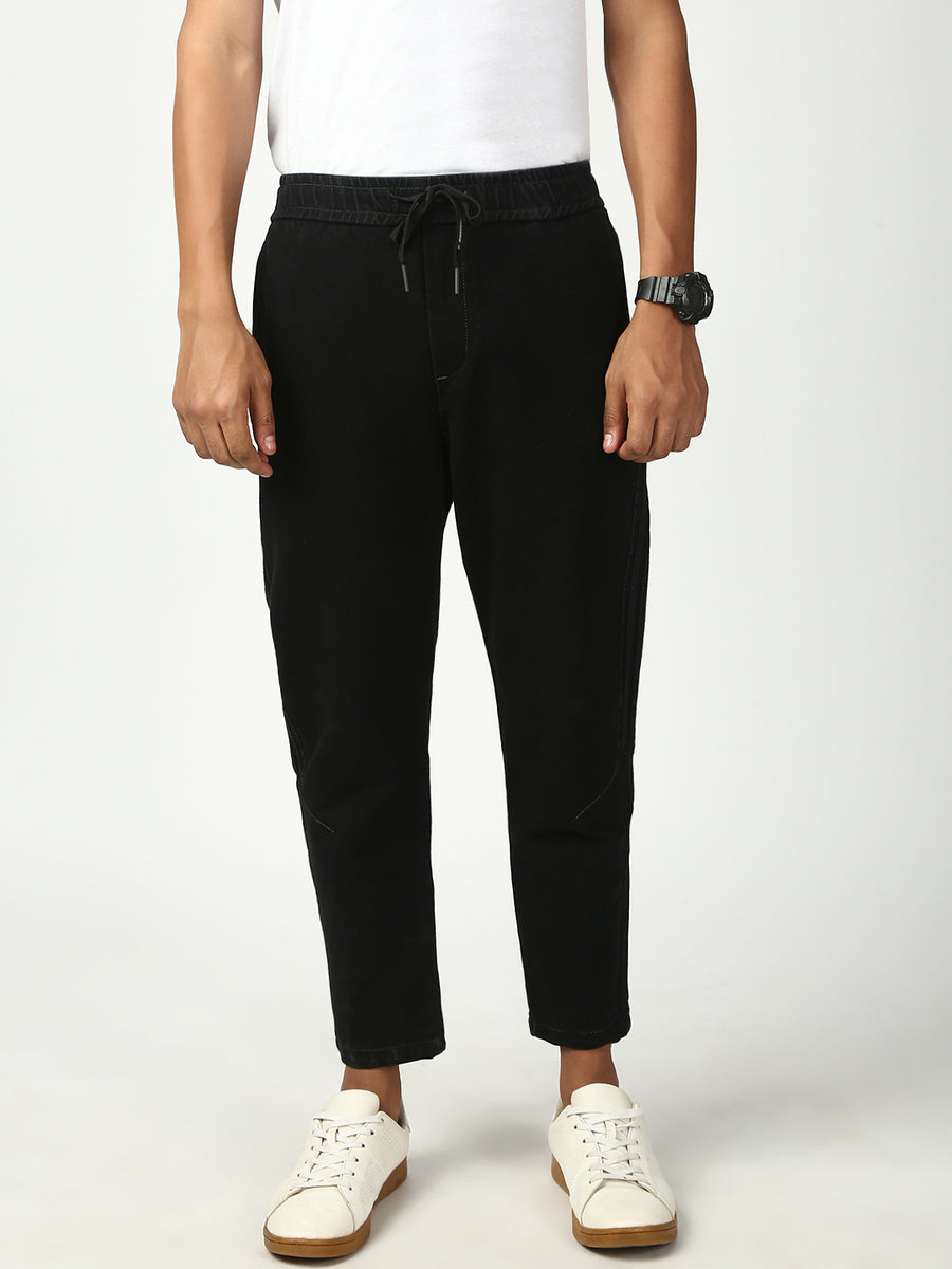 Black Anti Fit Stretchable Jogger