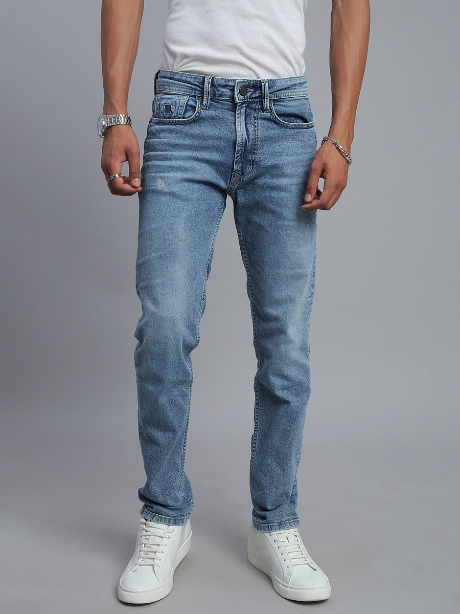 Mild Blue Comfort Slim Fit Stretchable Jeans