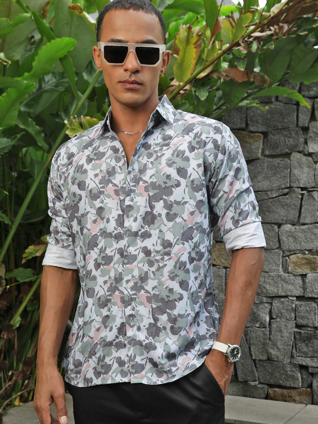 Printed Full Sleeve Shirt Without Pocket