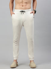 Off White Cotton Looper Men's Lower